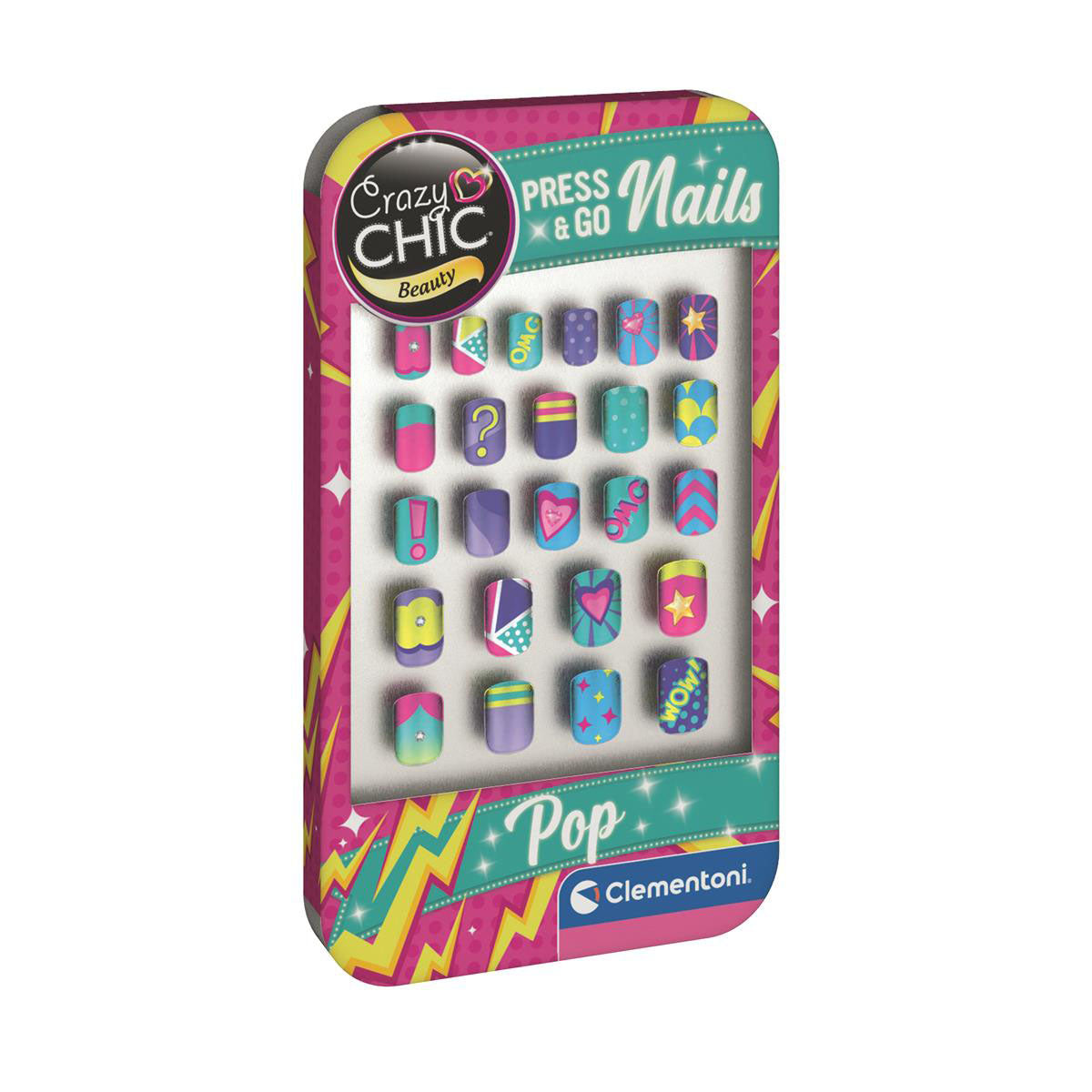 clementoni-clementoni-crazy-chic-nails Pop 22pcs -Asst CDU